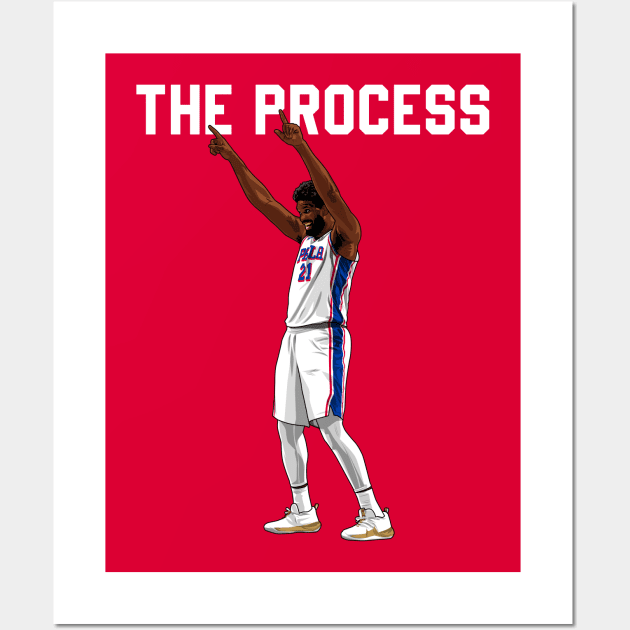 Joel Embiid Wall Art by origin illustrations